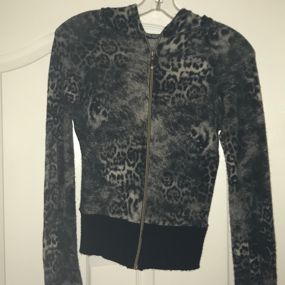 Hooded short jacket